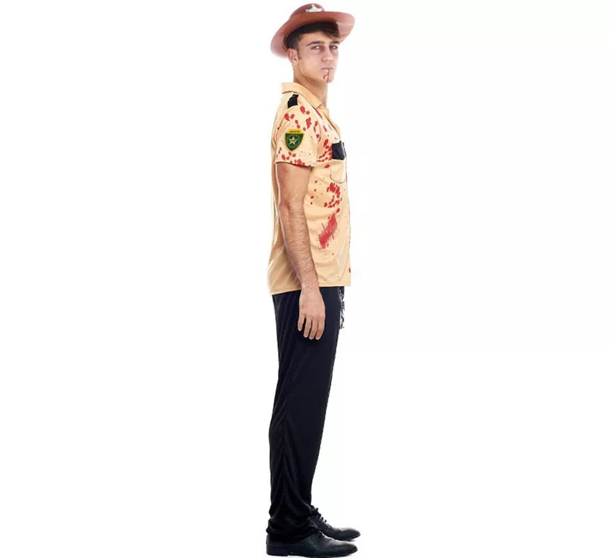 Translation missing: it.Disfraz de Sheriff Zombie para hombre