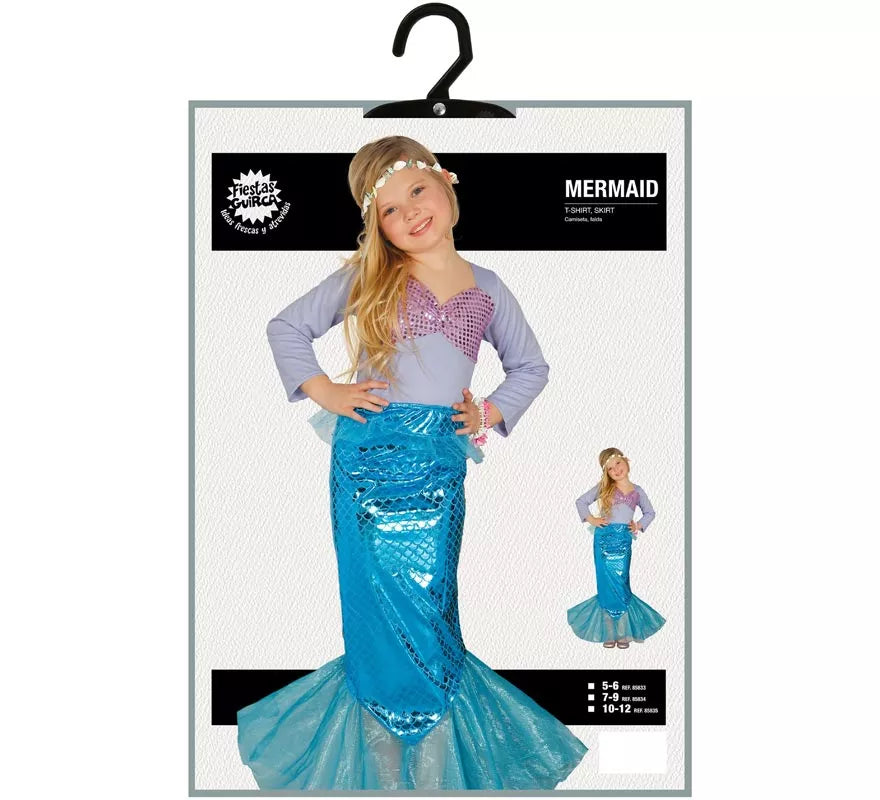 Translation missing: es.Disfraz de Sirena Brillante para niña