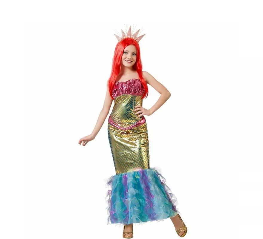 Translation missing: it.Disfraz de Sirena multicolor para mujer