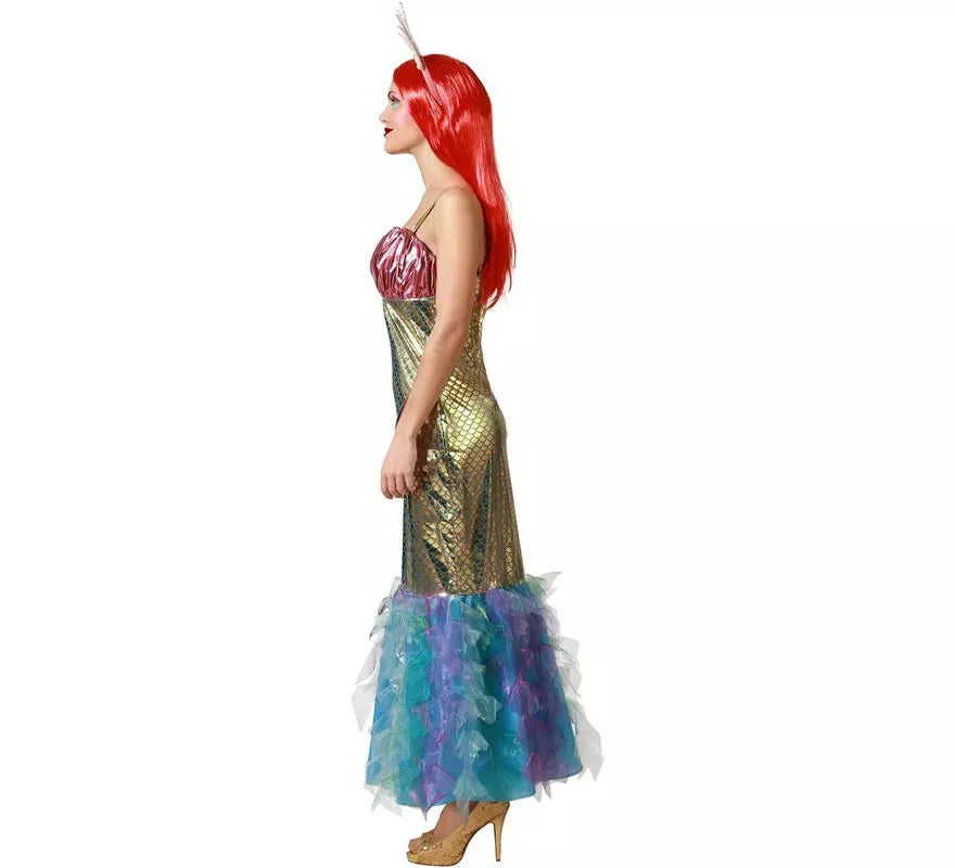 Translation missing: es.Disfraz de Sirena multicolor para mujer