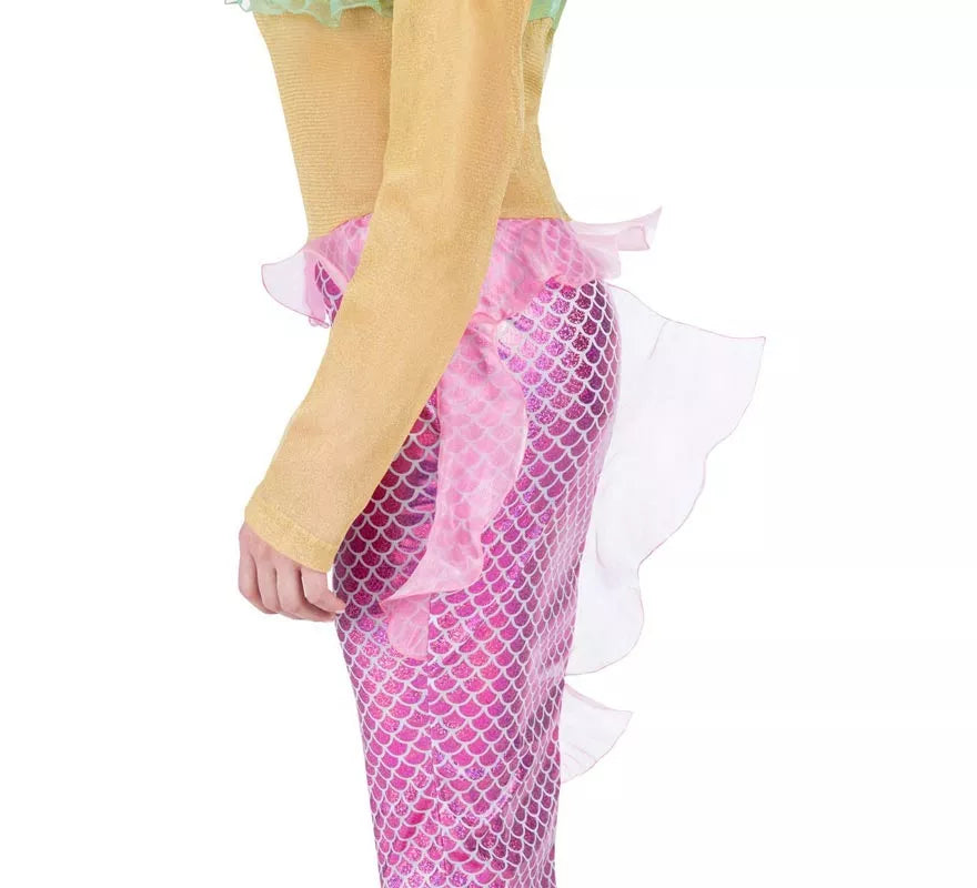 Translation missing: it.Disfraz de Sirena rosa con cola para mujer