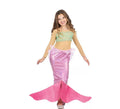 Disfraz de Sirena rosa con cola para niña