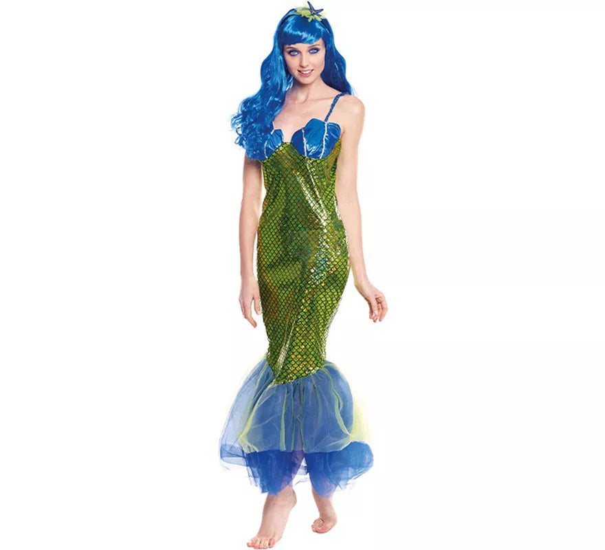 Translation missing: it.Disfraz de Sirena Verde Oscura para mujer