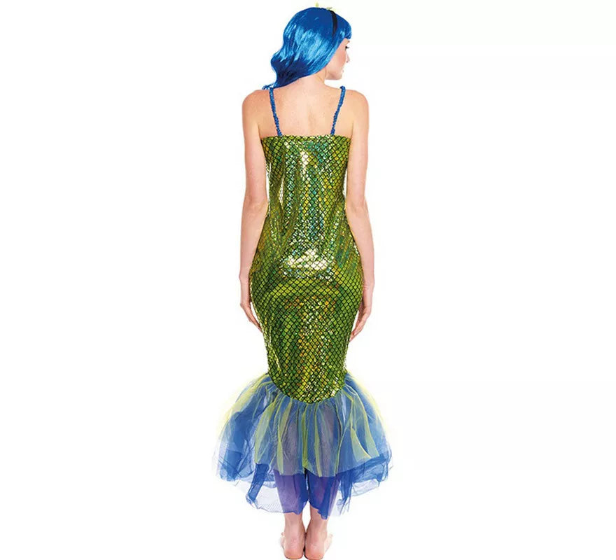 Translation missing: it.Disfraz de Sirena Verde Oscura para mujer