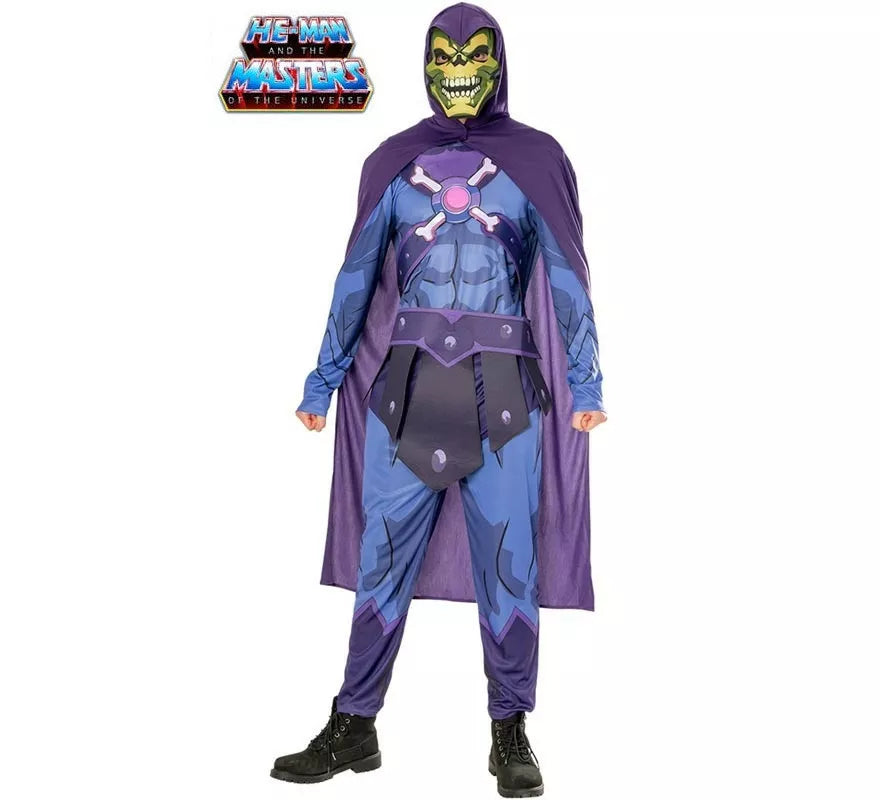Translation missing: it.Disfraz de Skeletor de He-Man deluxe con máscara para hombre