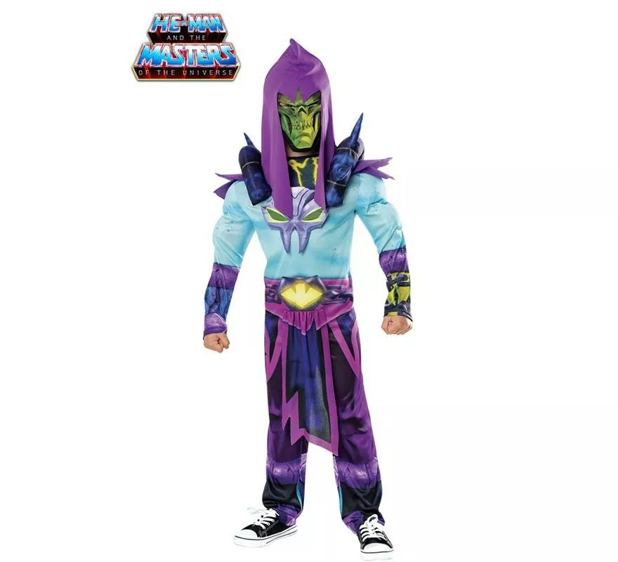 Translation missing: it.Disfraz de Skeletor de He-Man deluxe con máscara para niño