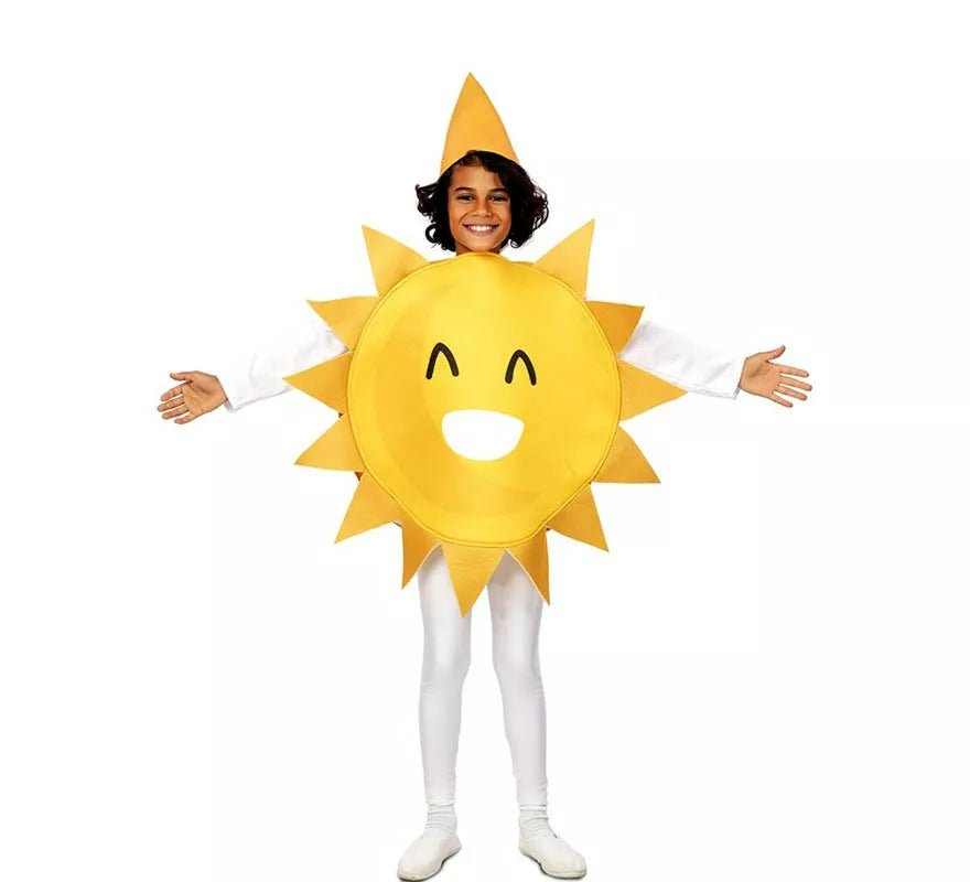 Translation missing: it.Disfraz de Sol Sonriente con gorro para niño