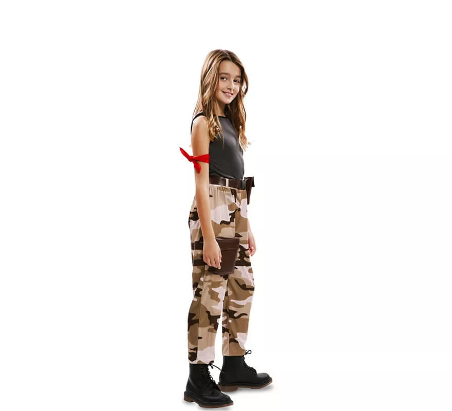 Translation missing: es.Disfraz de Soldado de Combate para niña