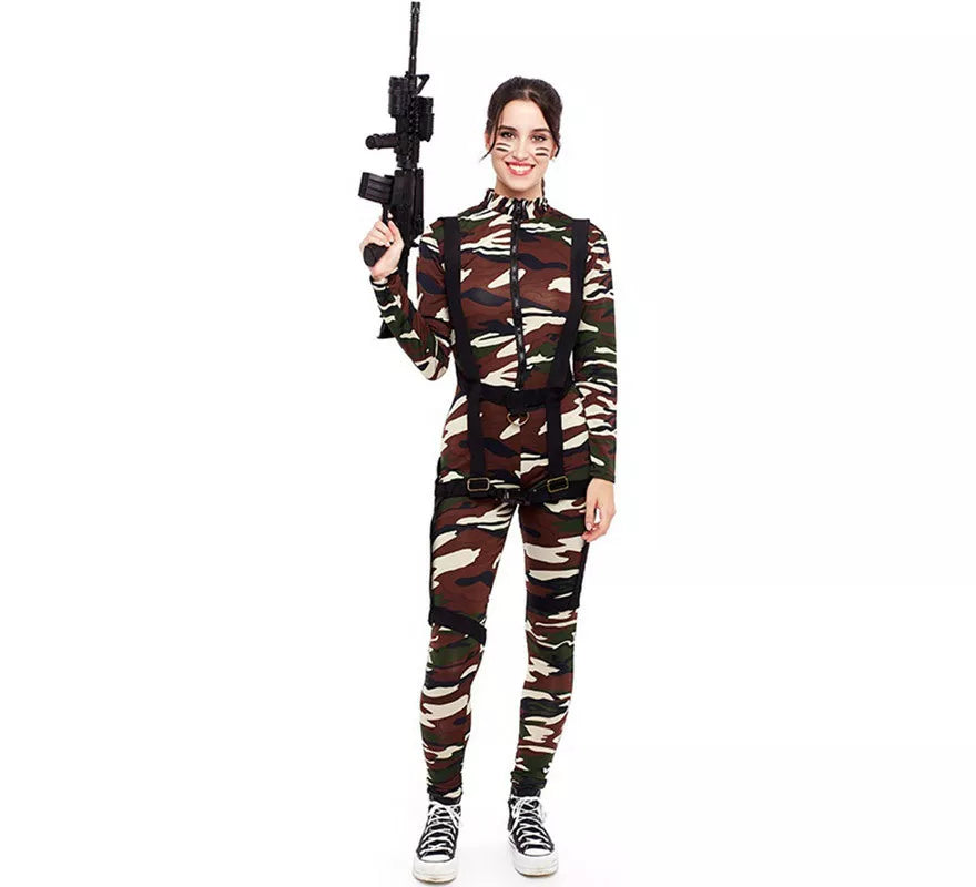 Translation missing: it.Disfraz de Soldado Fuerzas Especiales de Camuflaje para mujer
