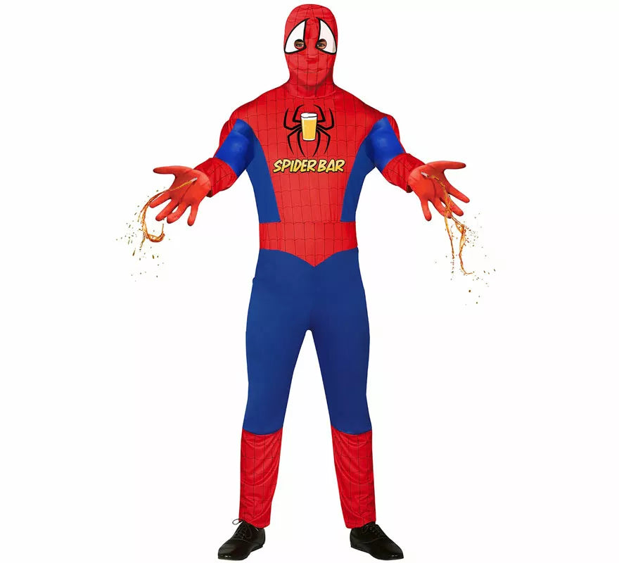 Translation missing: es.Disfraz de SpiderBar con Lanzalíquido para hombre