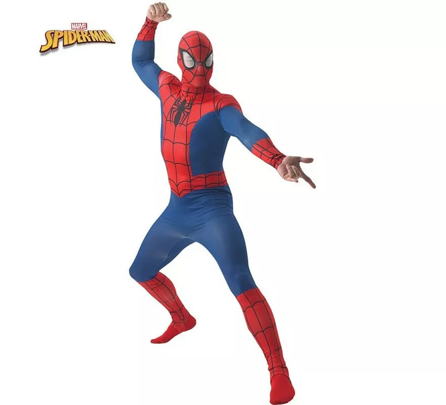 Translation missing: it.Disfraz de Spiderman con máscara deluxe para hombre