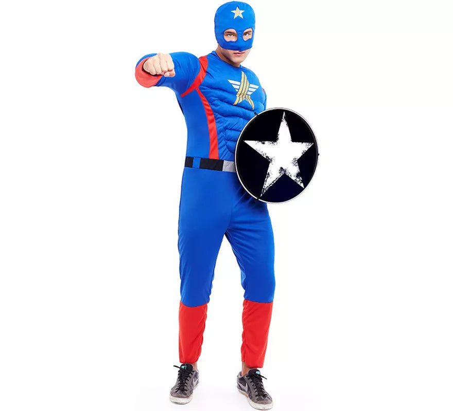 Translation missing: it.Disfraz de Star Héroe Americano para hombre