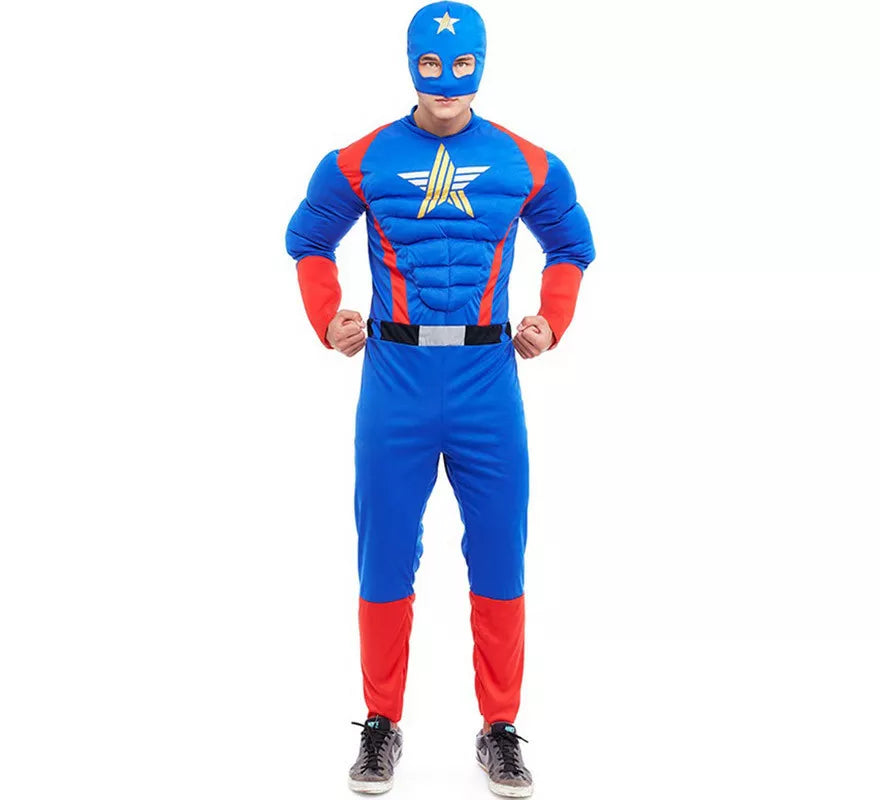 Translation missing: it.Disfraz de Star Héroe Americano para hombre