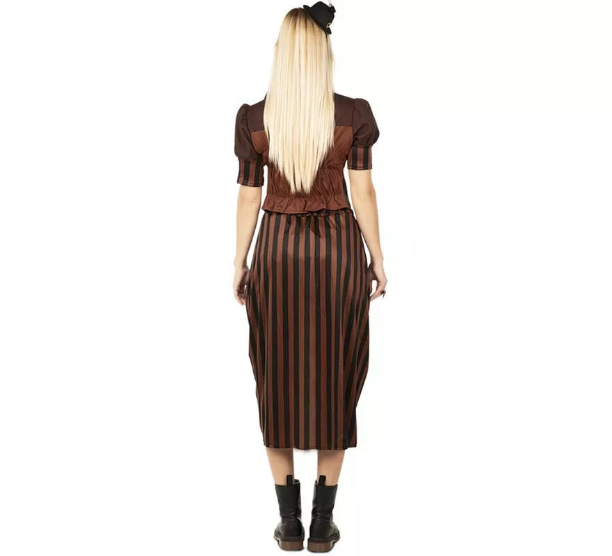 Translation missing: es.Disfraz de Steampunk a Rayas para mujer