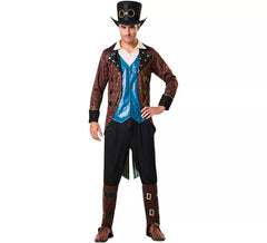 Disfraz de Steampunk con sombrero para hombre