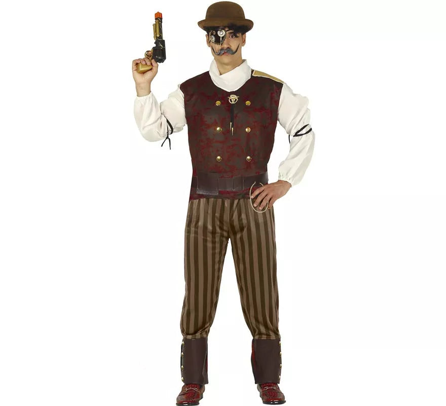 Translation missing: es.Disfraz de Steampunk Granate para hombre