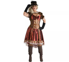 Costume Steampunk Bordeaux per donna