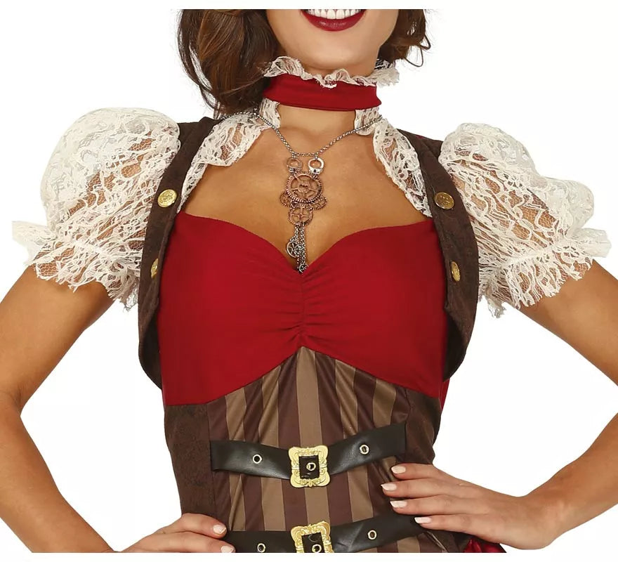 Translation missing: it.Disfraz de Steampunk Granate para mujer