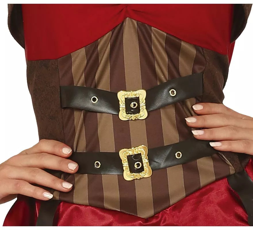 Disfraz de Steampunk Granate para mujer