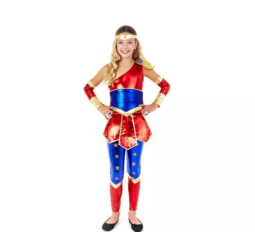 Translation missing: es.Disfraz de Super Guerrera Amazónica para niña