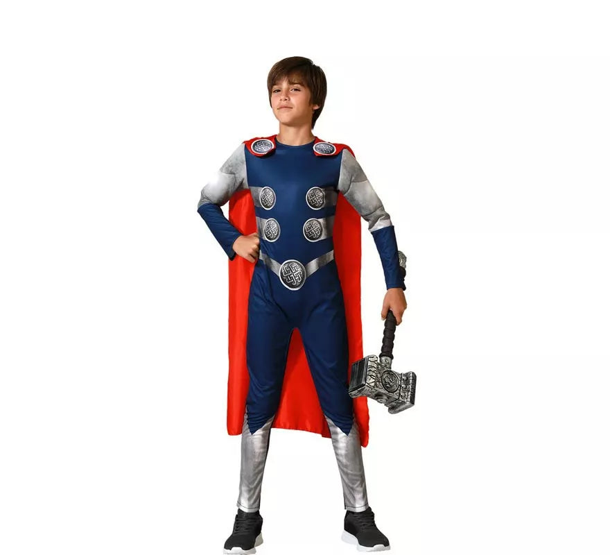 Translation missing: it.Disfraz de Súper Héroe Dios del trueno para niño