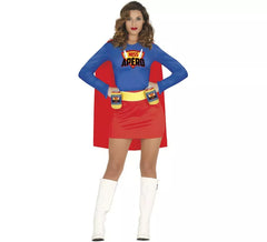 Costume da super eroina con bevande da donna