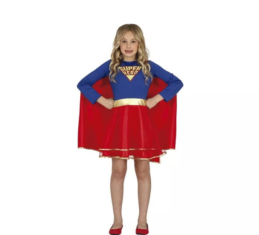 Translation missing: es.Disfraz de Super Heroína con falda para niña