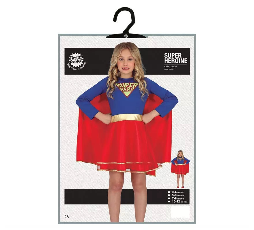 Translation missing: it.Disfraz de Super Heroína con falda para niña
