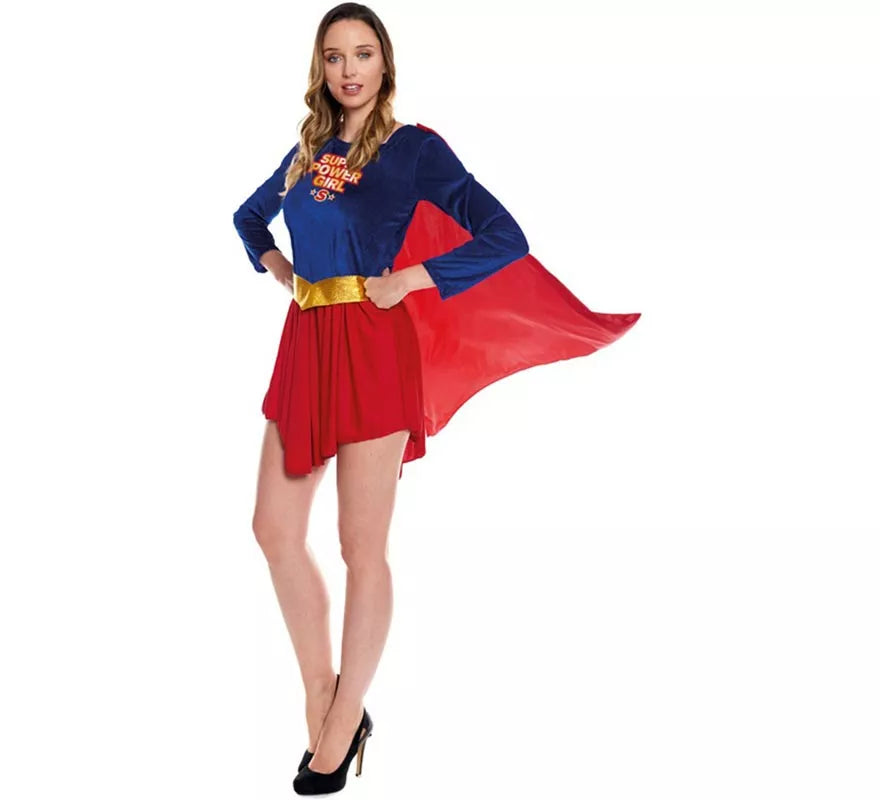 Translation missing: it.Disfraz de Super Heroína Kriptoniana para mujer