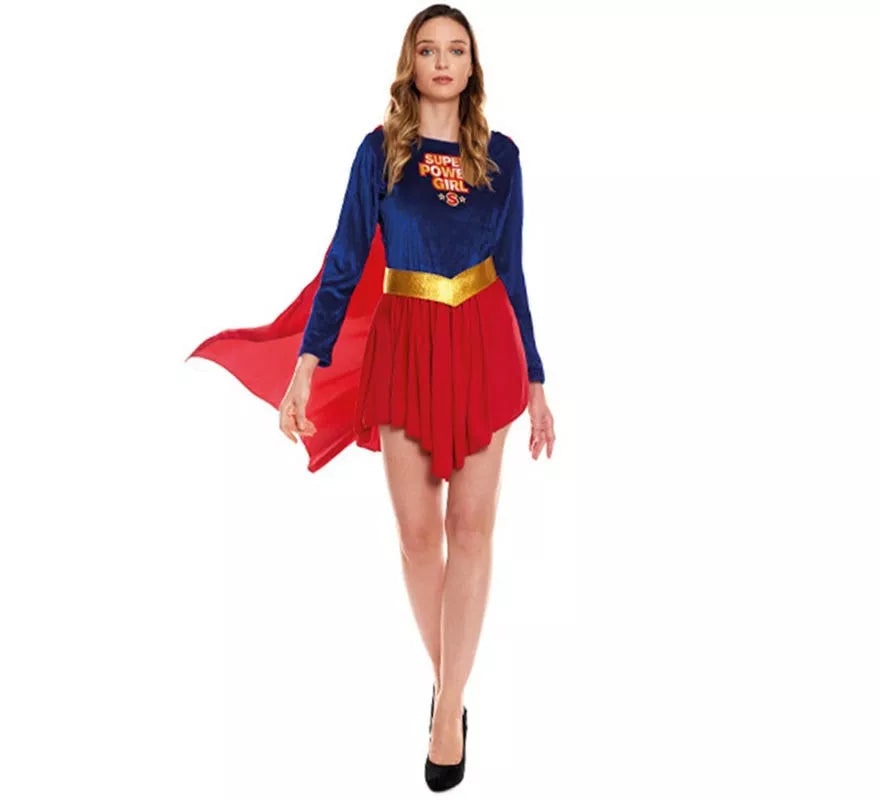 Translation missing: it.Disfraz de Super Heroína Kriptoniana para mujer