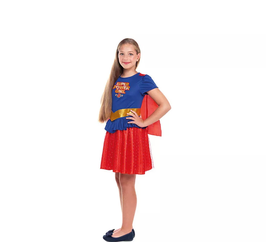 Translation missing: es.Disfraz de Super Heroína Kriptoniana para niña