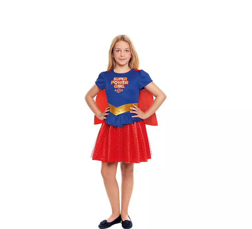 Translation missing: es.Disfraz de Super Heroína Kriptoniana para niña