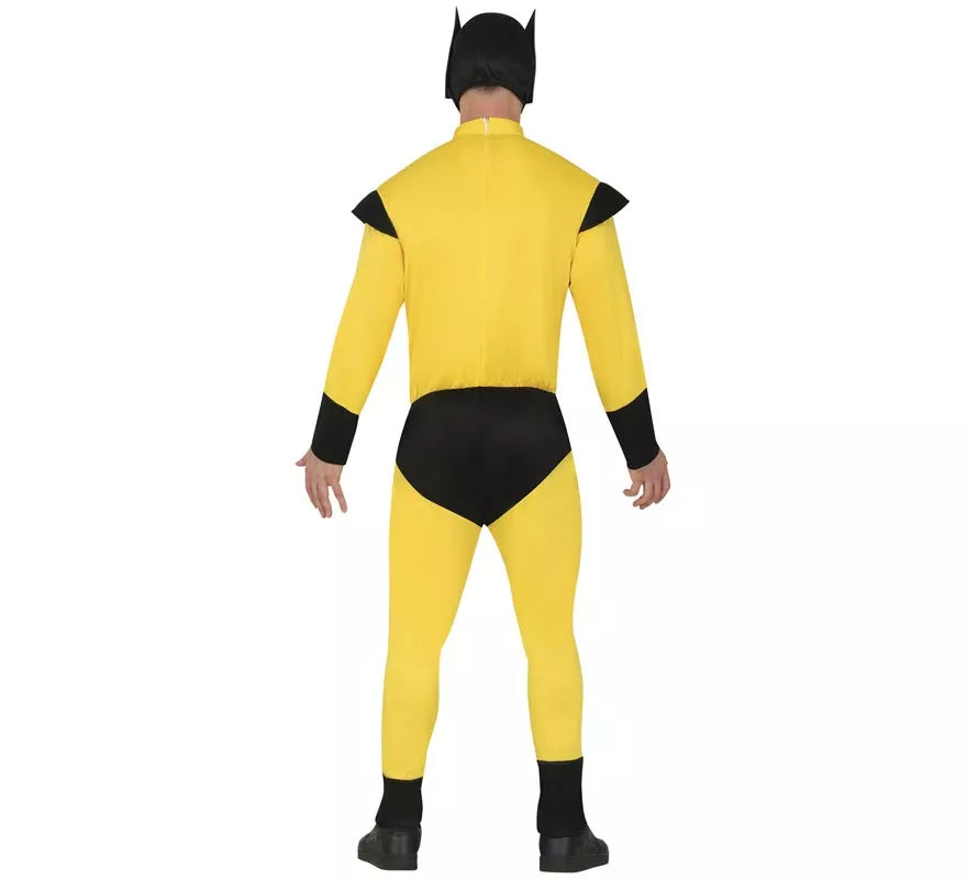Translation missing: it.Disfraz de Súper Lobo amarillo para hombre