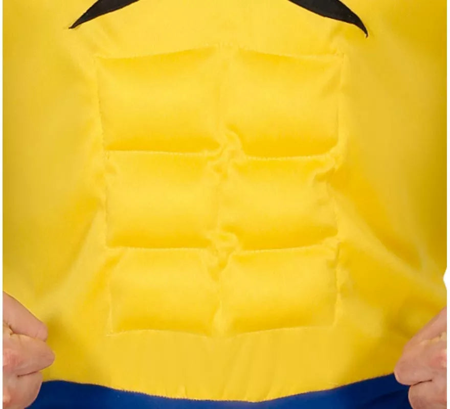 Disfraz de Súper Lobo amarillo para hombre