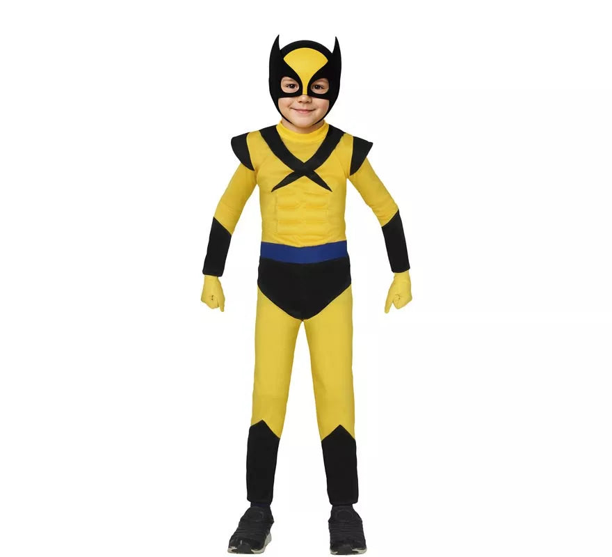 Translation missing: es.Disfraz de Súper Lobo amarillo para niño