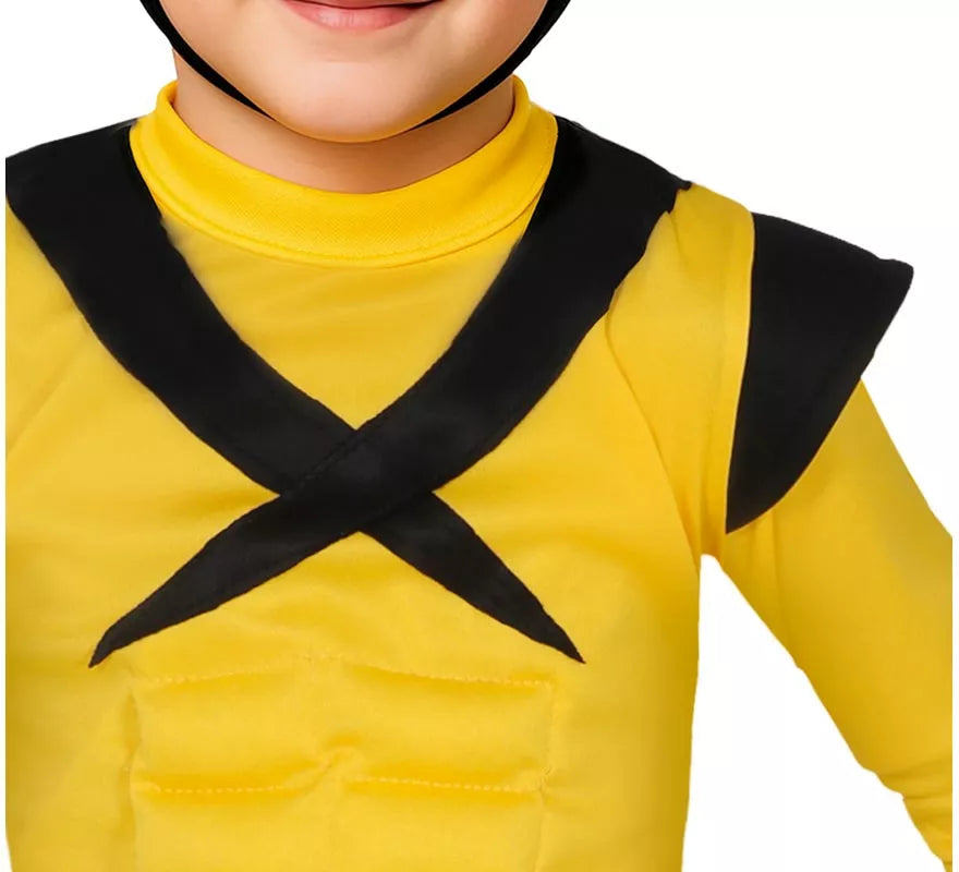Disfraz de Súper Lobo amarillo para niño