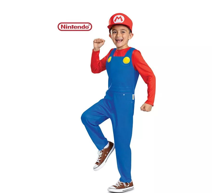 Translation missing: it.Disfraz de Super Mario con gorro para niños