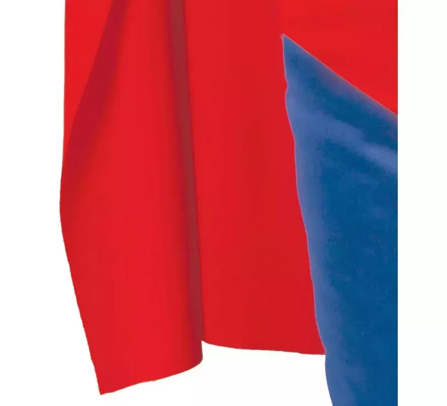 Disfraz de Superhéroe azul y rojo musculoso para niño