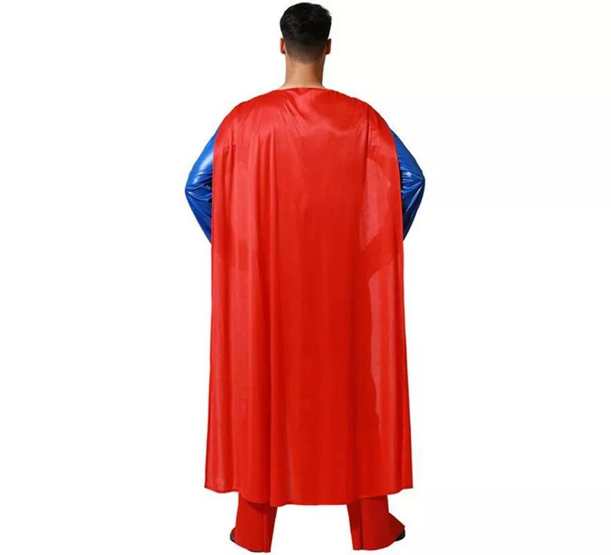 Translation missing: it.Disfraz de Súperheroe azul y rojo para hombre