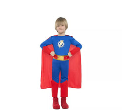 Disfraz de Superhéroe azul y rojo para niño