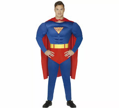 Costume da supereroe con mantello per adolescenti