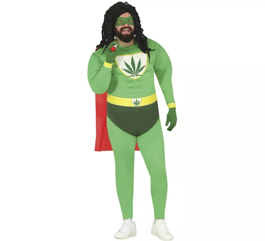 Disfraz de Superhéroe Marihuana para hombre