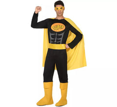 Costume da supereroe nero per un uomo