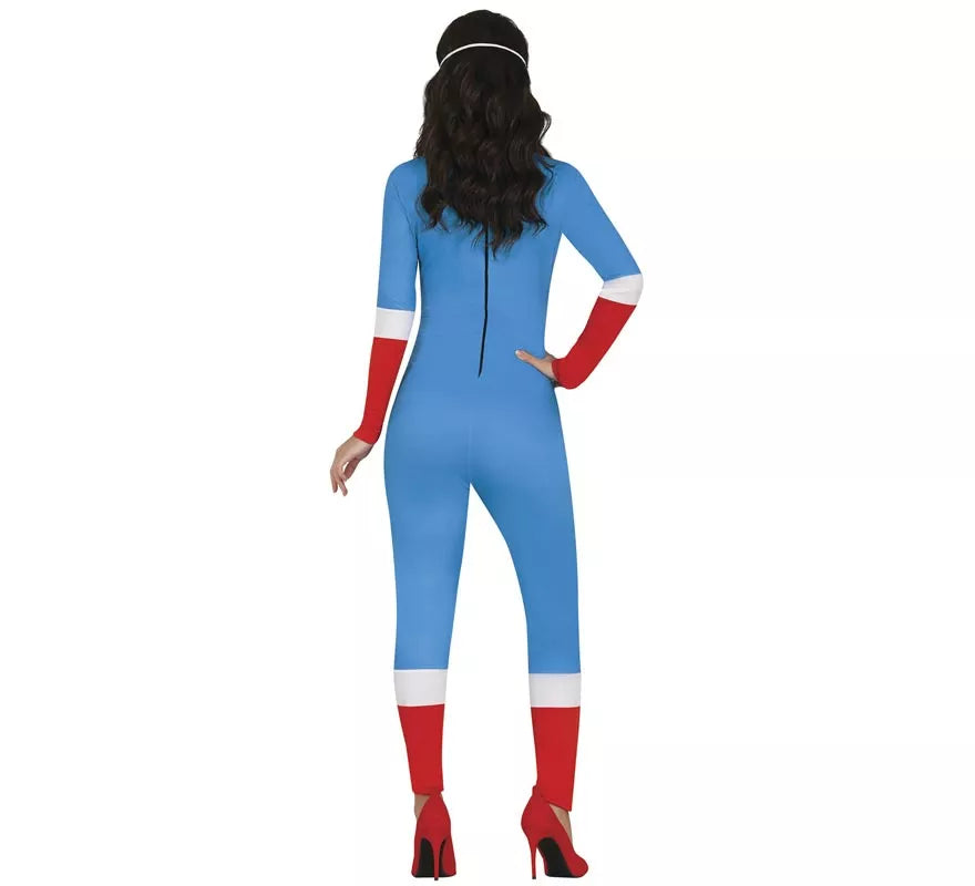 Translation missing: es.Disfraz de Superheroína Capitana Azul para mujer