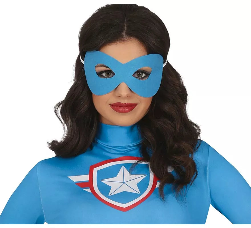 Translation missing: es.Disfraz de Superheroína Capitana Azul para mujer