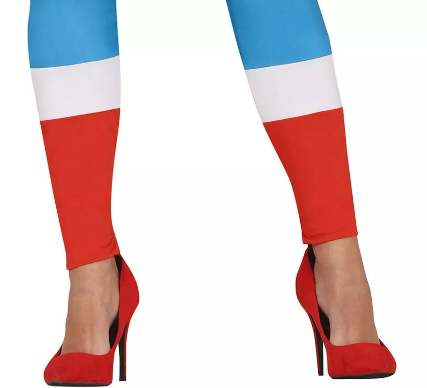 Translation missing: es.Disfraz de Superheroína Capitana Azul para mujer