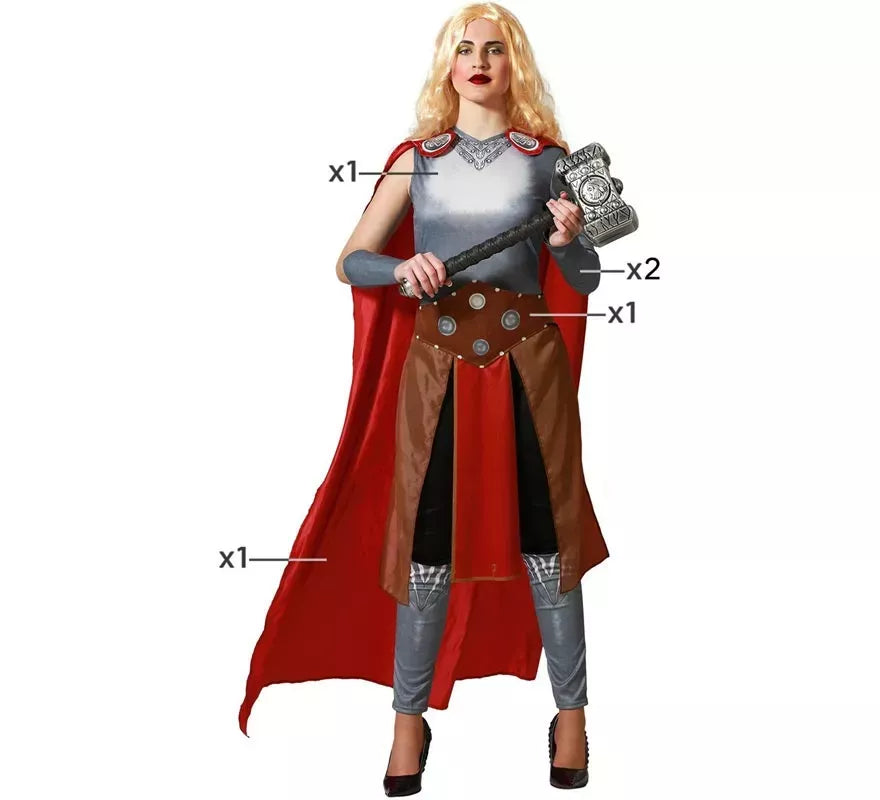 Translation missing: it.Disfraz de Superheroína Nordica para mujer