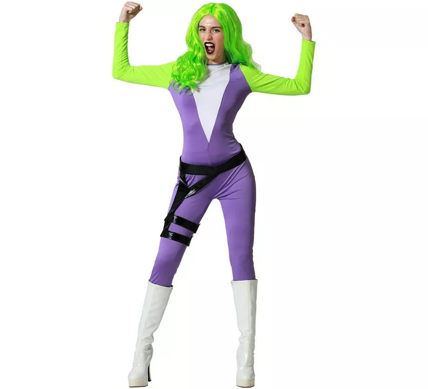 Translation missing: it.Disfraz de Superheroína verde para mujer