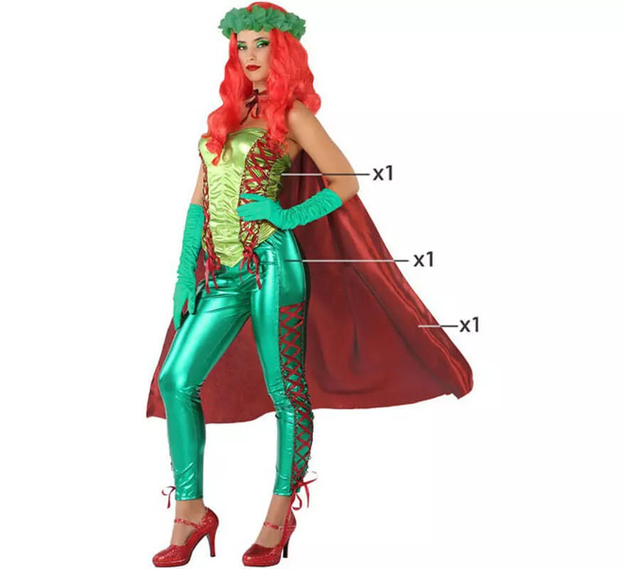 Translation missing: es.Disfraz de Superheroína verde para mujer