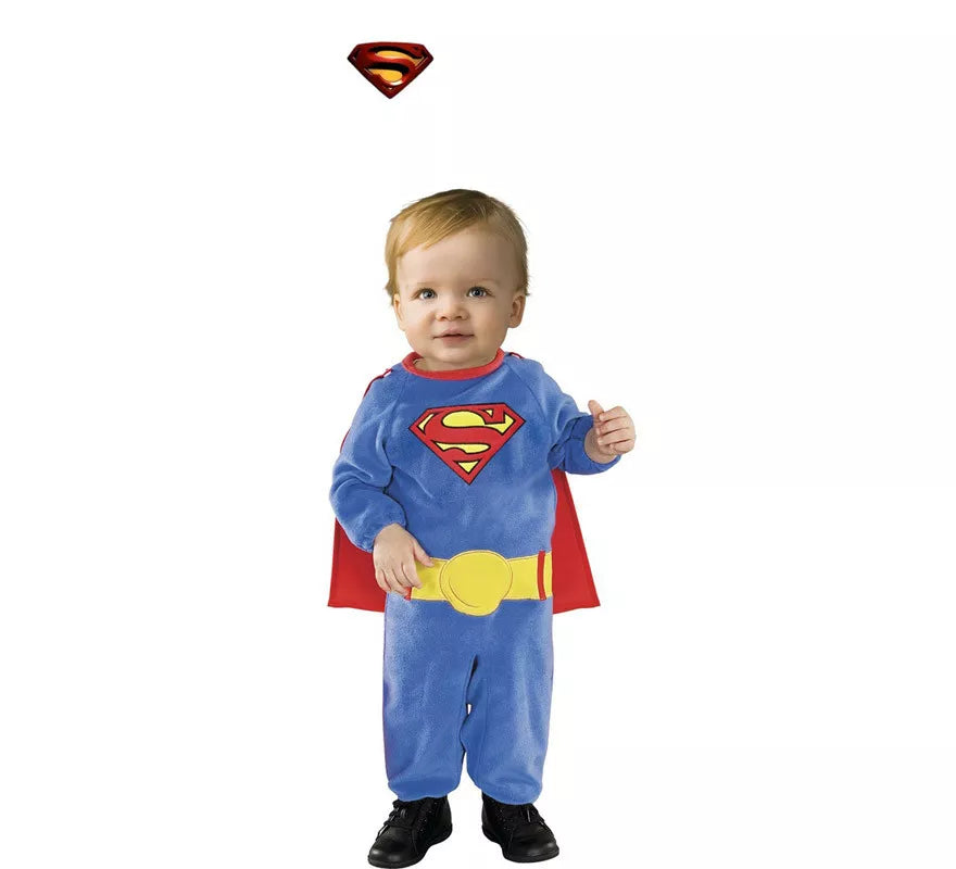Translation missing: es.Disfraz de Superman Clásico con capa para bebé